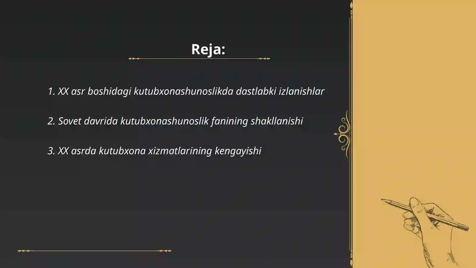 XX asrda kutubxonashunoslik faning rivojlanish bosqichlari 2