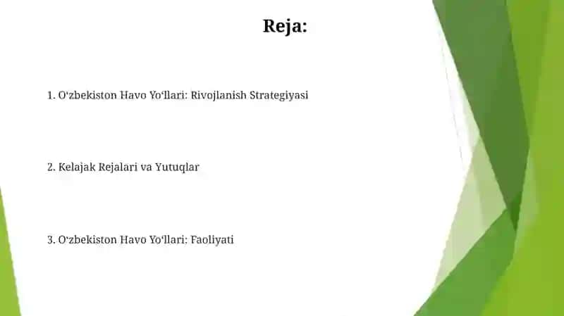 Oʻzbekiston Havo Yoʻllari: Rivojlanish Strategiyasi 2