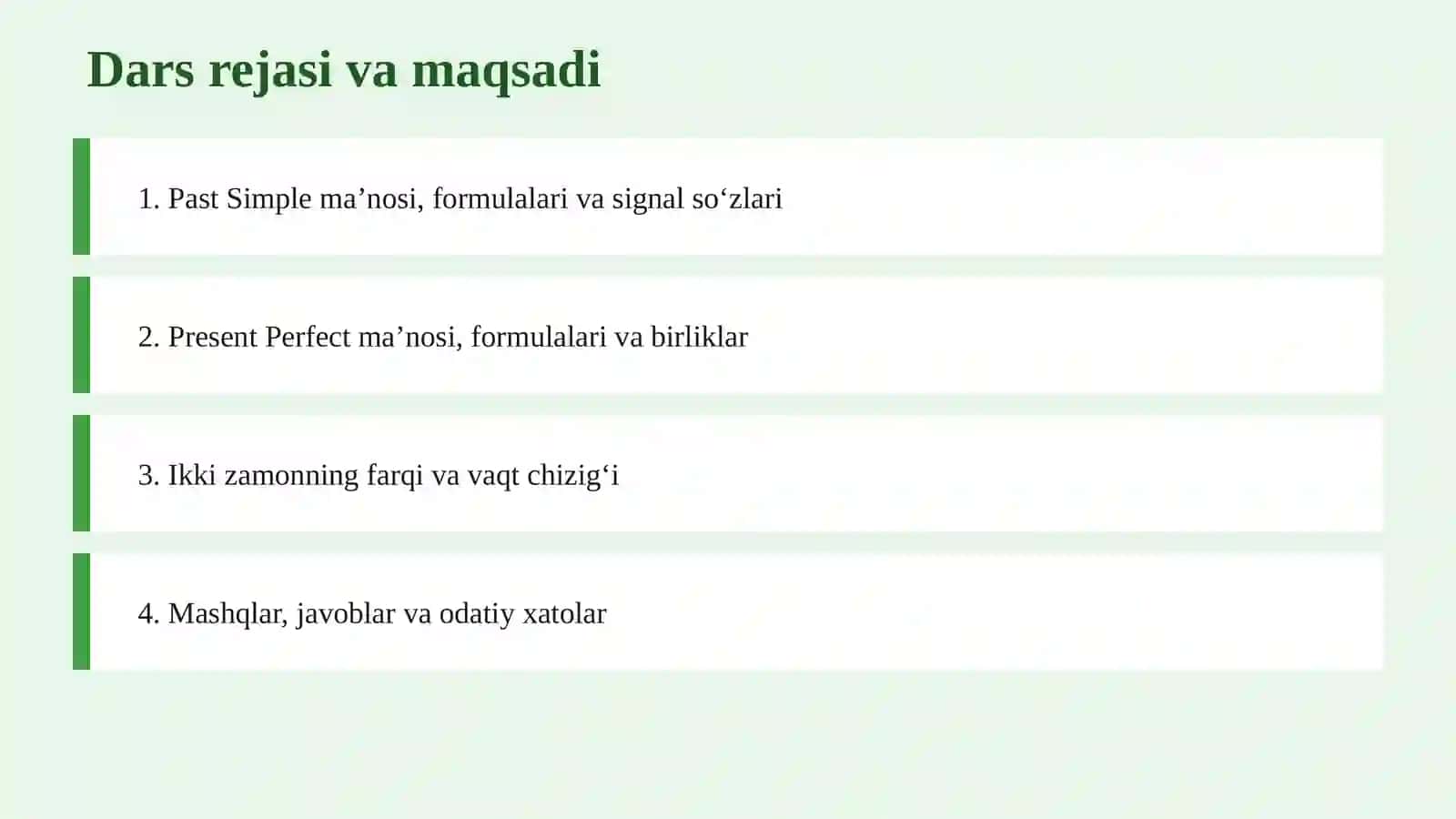 Past Simple and Present Perfect 2