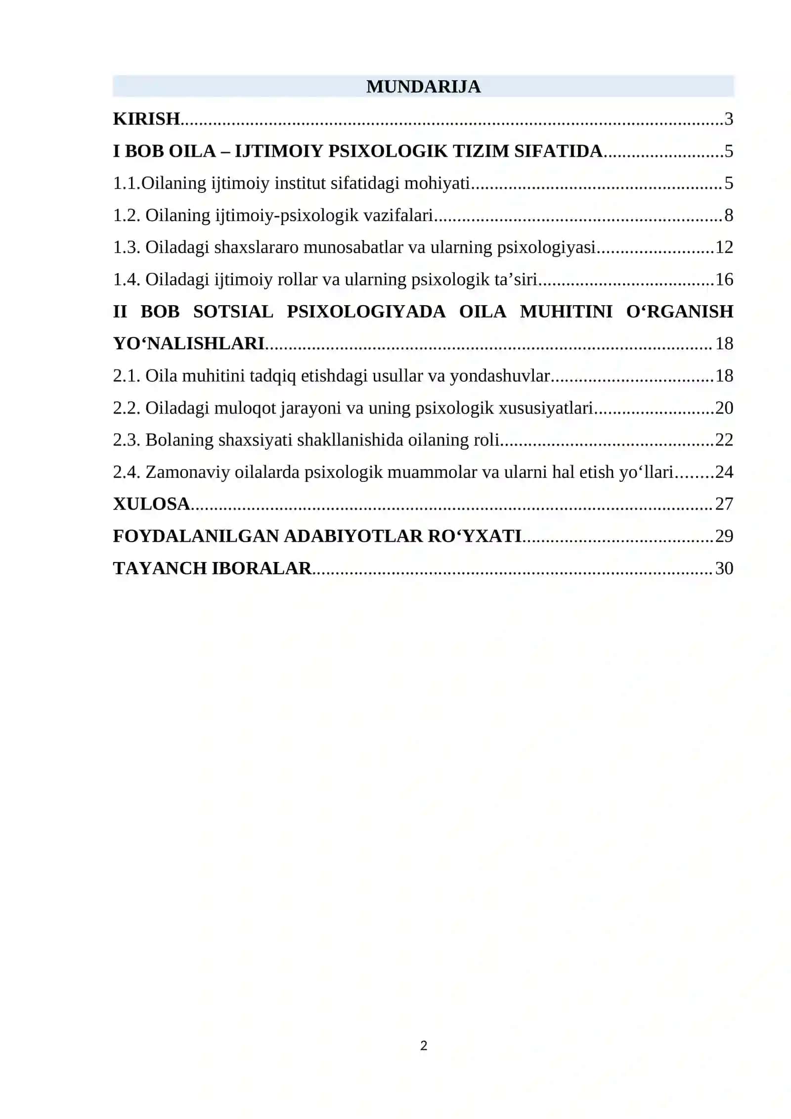 OILA – IJTIMOIY PSIXOLOGIK TIZIM SIFATIDA 2