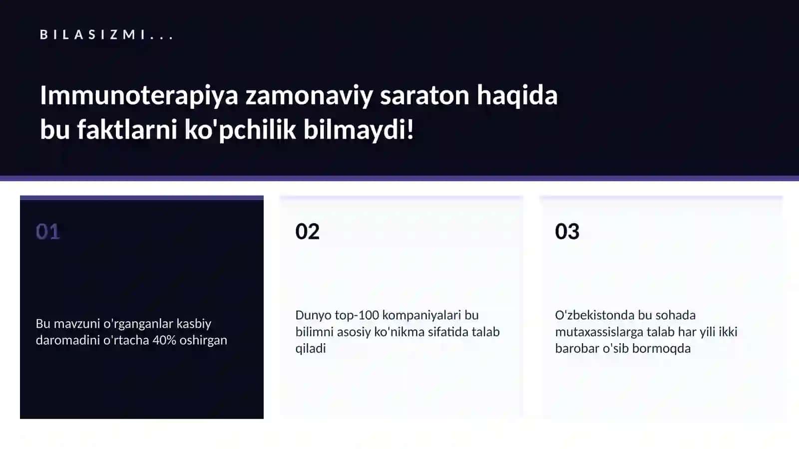 Immunoterapiya zamonaviy saraton 2