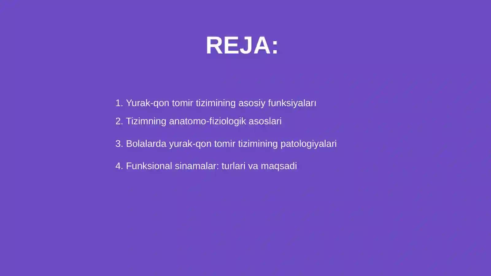 Yurak-qon tomir tizimining funksional sinamalari va ularni bolalarda baholash 2