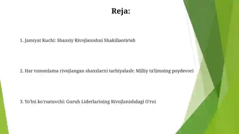 Samarali Guruh Rahbarlarining Xususiyatlari 2