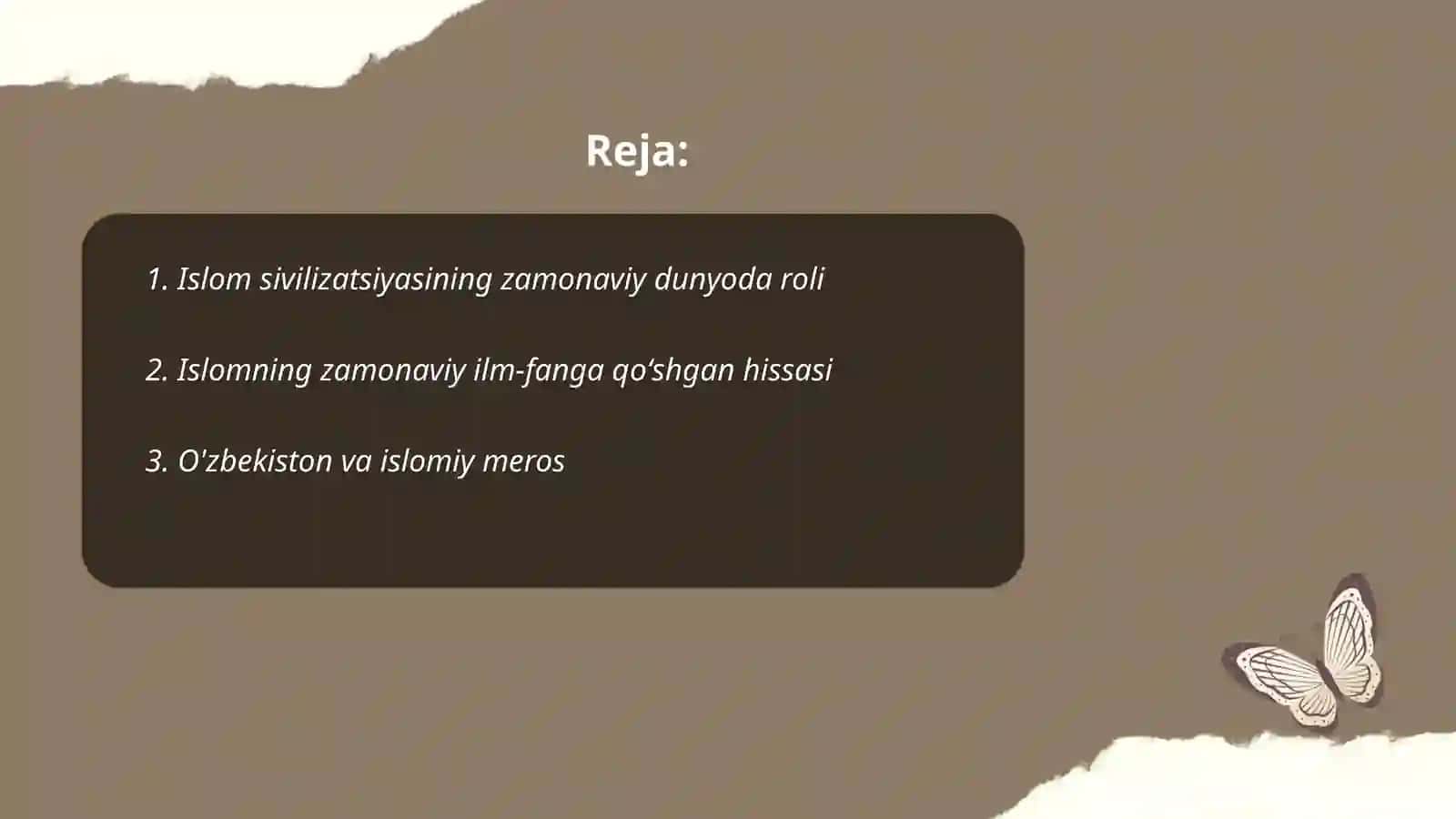 Islom sivilizatsiyasining ahamyati 2