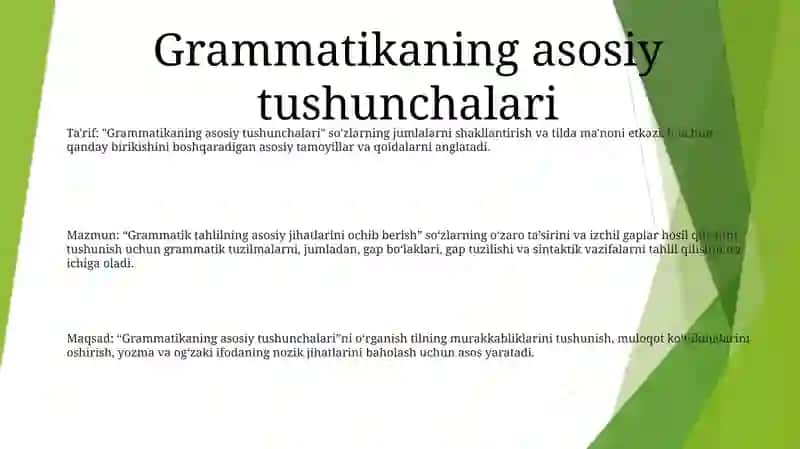 Раскрываюшие Основные Аспекты Грамматического Разбора 2
