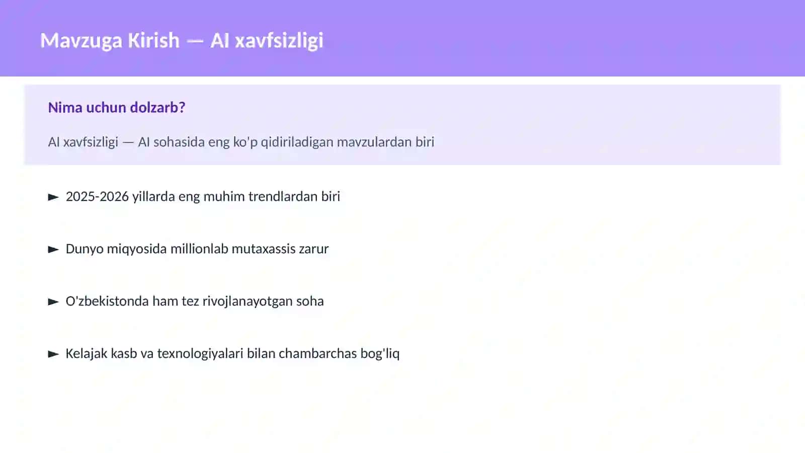 AI xavfsizligi 2