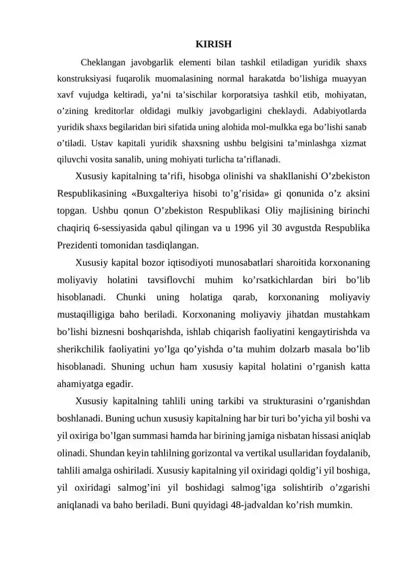 Ustav kapitali hisobi 2