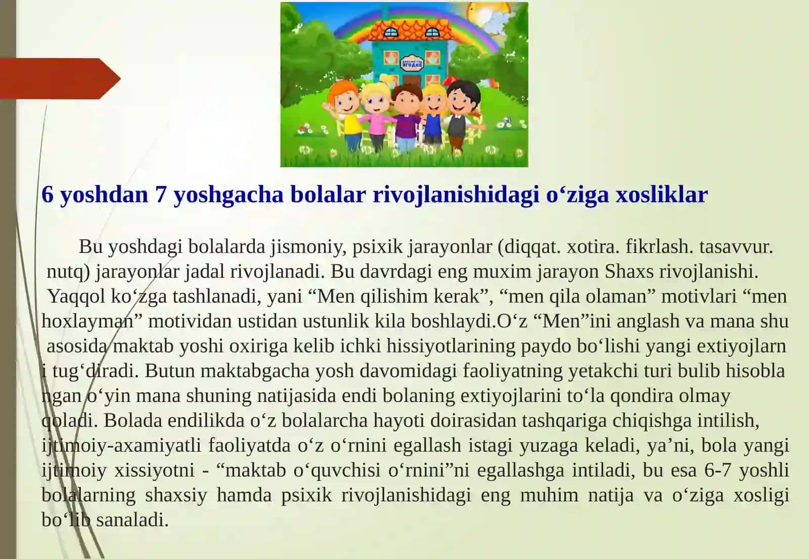 Tayyorlov guruxlari data'lim tarbiyasi jarayoni 2