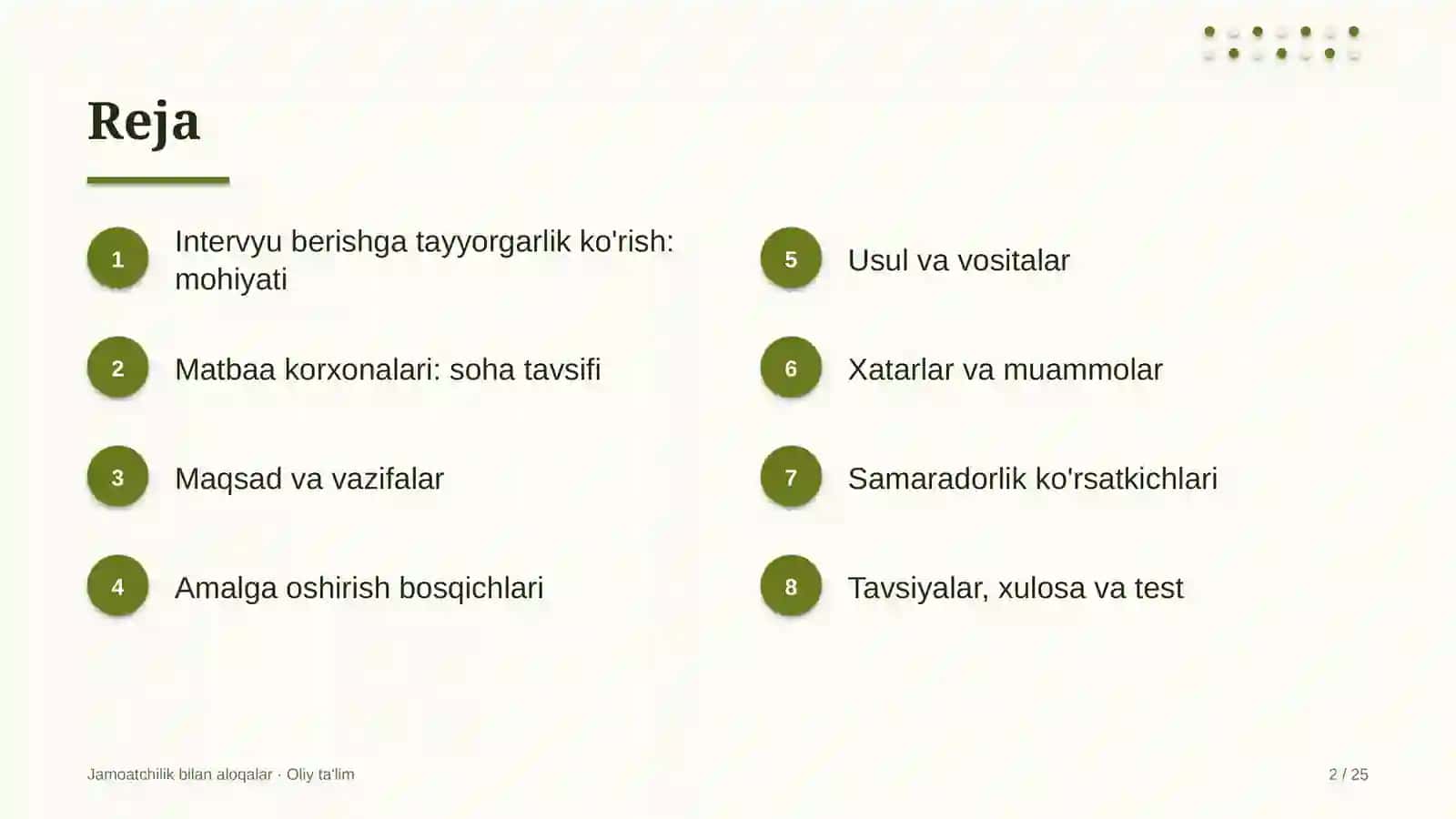 matbaa korxonalarida intervyu berishga tayyorgarlik ko'rish 9890 2