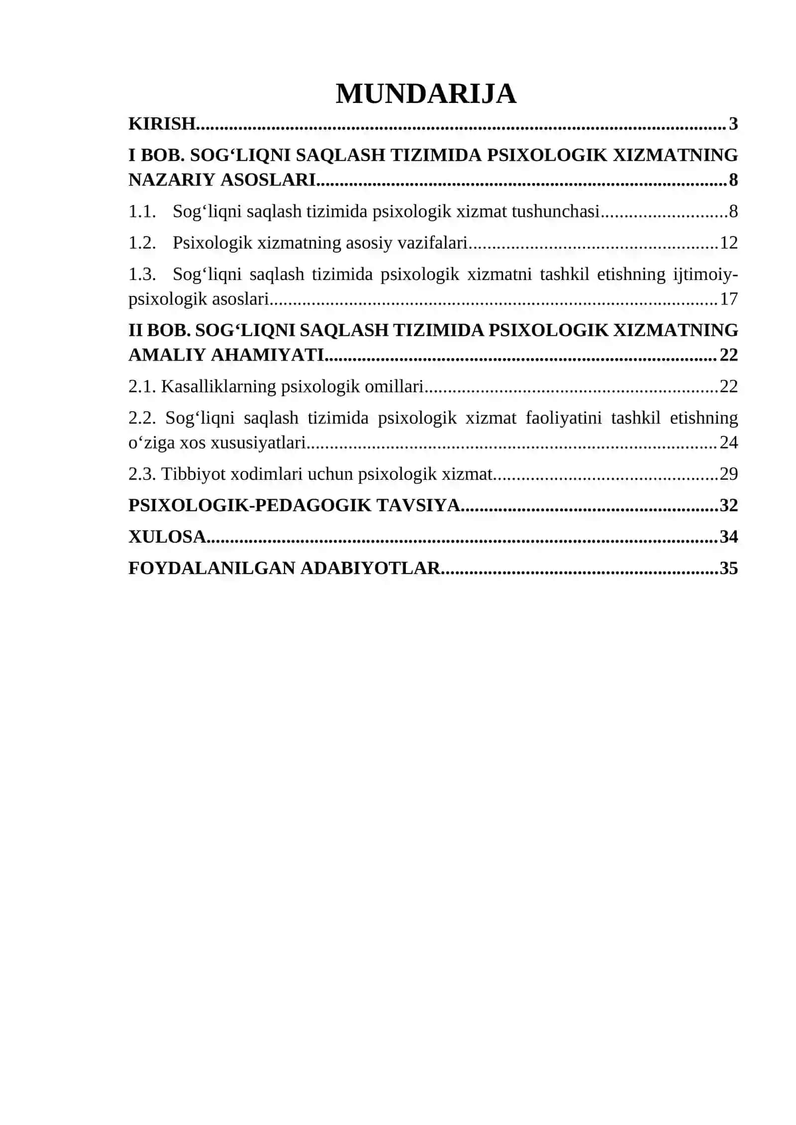 SOG‘LIQNI SAQLASH TIZIMIDA PSIXOLOGIK XIZMATNI 2