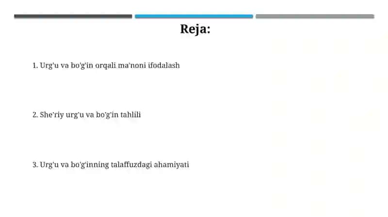 Ifodali o'qish vositalari: urgʻu va bo'g'in turlarini tahlil qilish 2