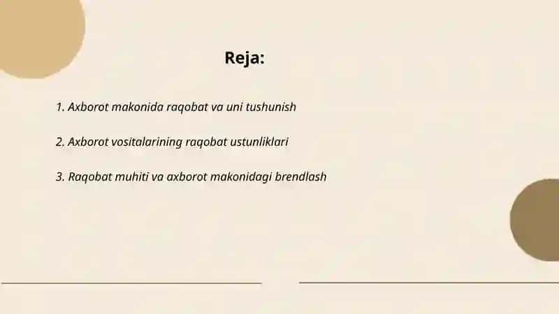 Axborot makonida raqobat va uni tushunish 2