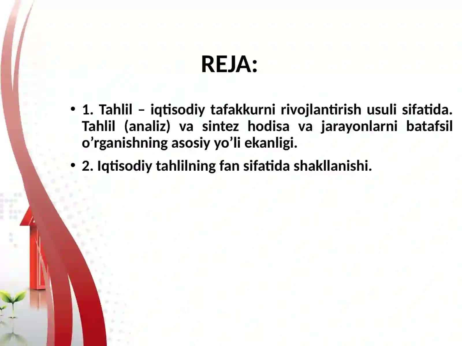 Iqtisodiy tahlilning fansifatida shakllanishi 2