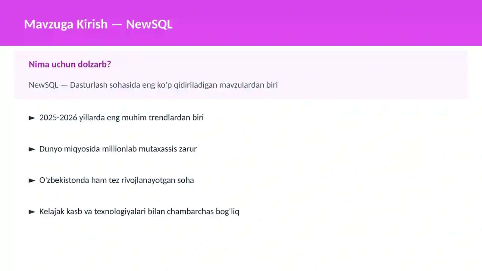 NewSQL 2