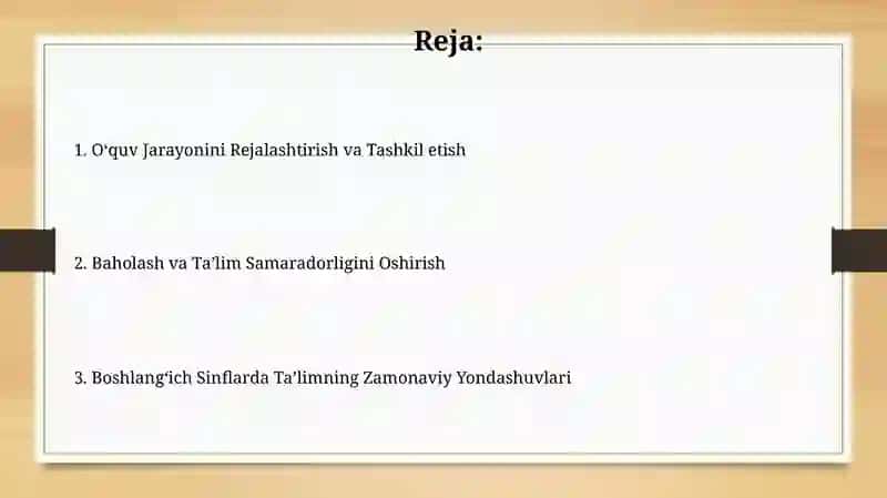 Boshlang'ich sinflarda o'qitish metodikasi 2