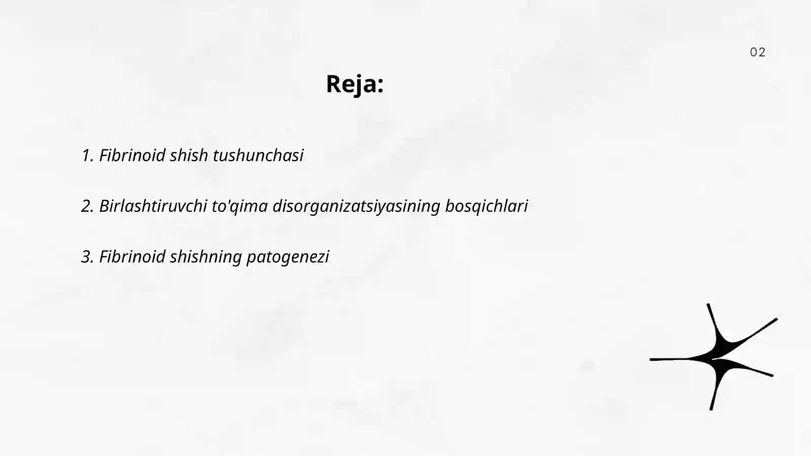 Birlashtiruvchi tòqimalarning tizimli progressiv disorganizatsiyaning ikkinchi bosqichi-fibrinoid shish ta'rifi,mexanizmlari,patomorfologiyasi,oqibatlari 2