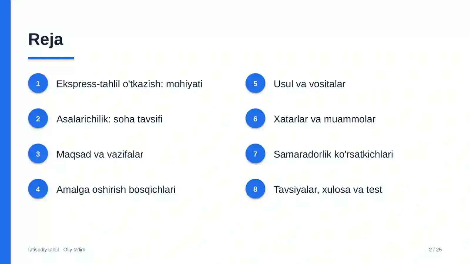 Asalarichilikda ekspress-tahlil o'tkazish 2