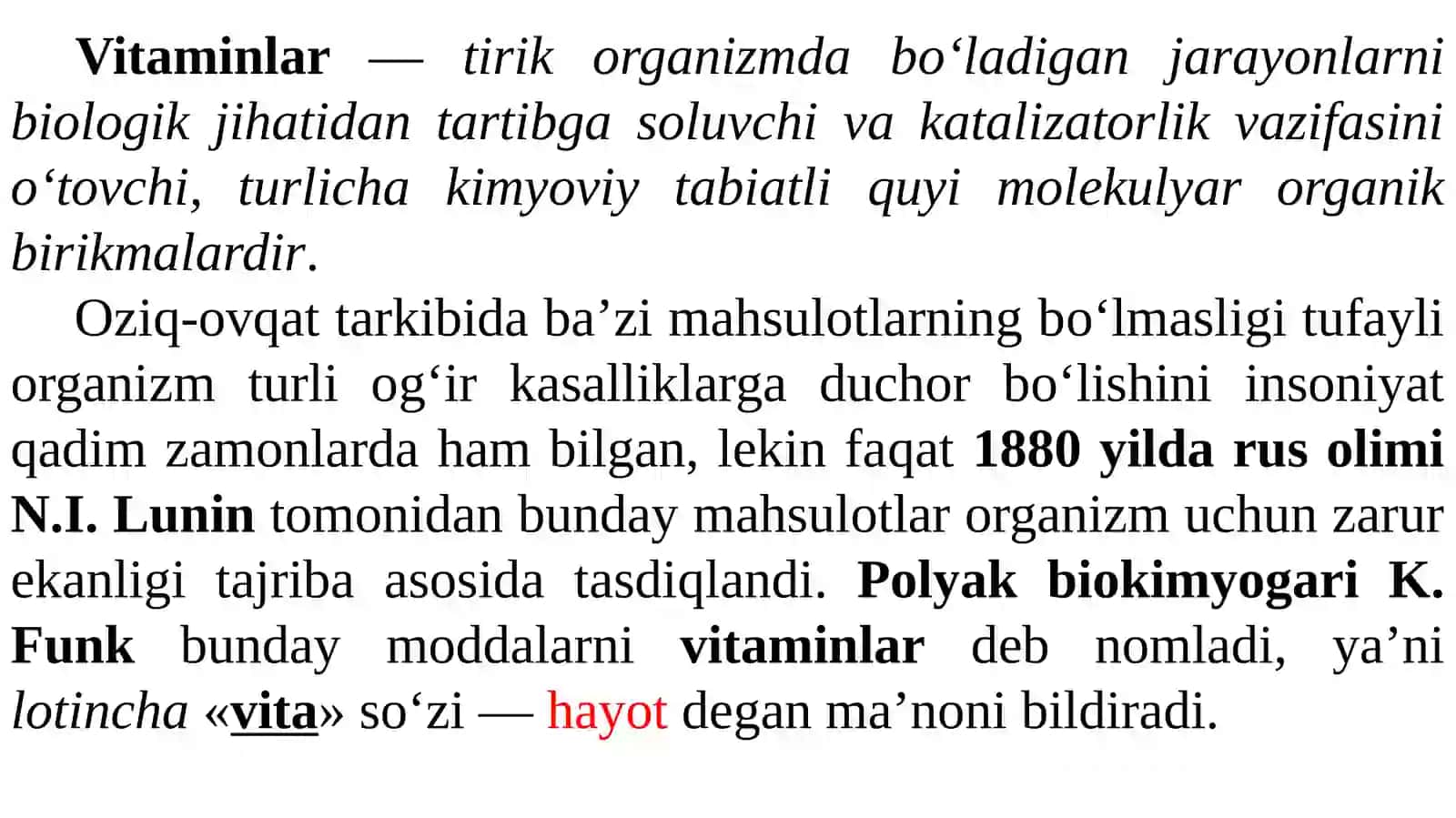 Vitaminlarning vazifalari va ularni oziq-ovqat mahsulotlarida tahlil qilish usullari 2