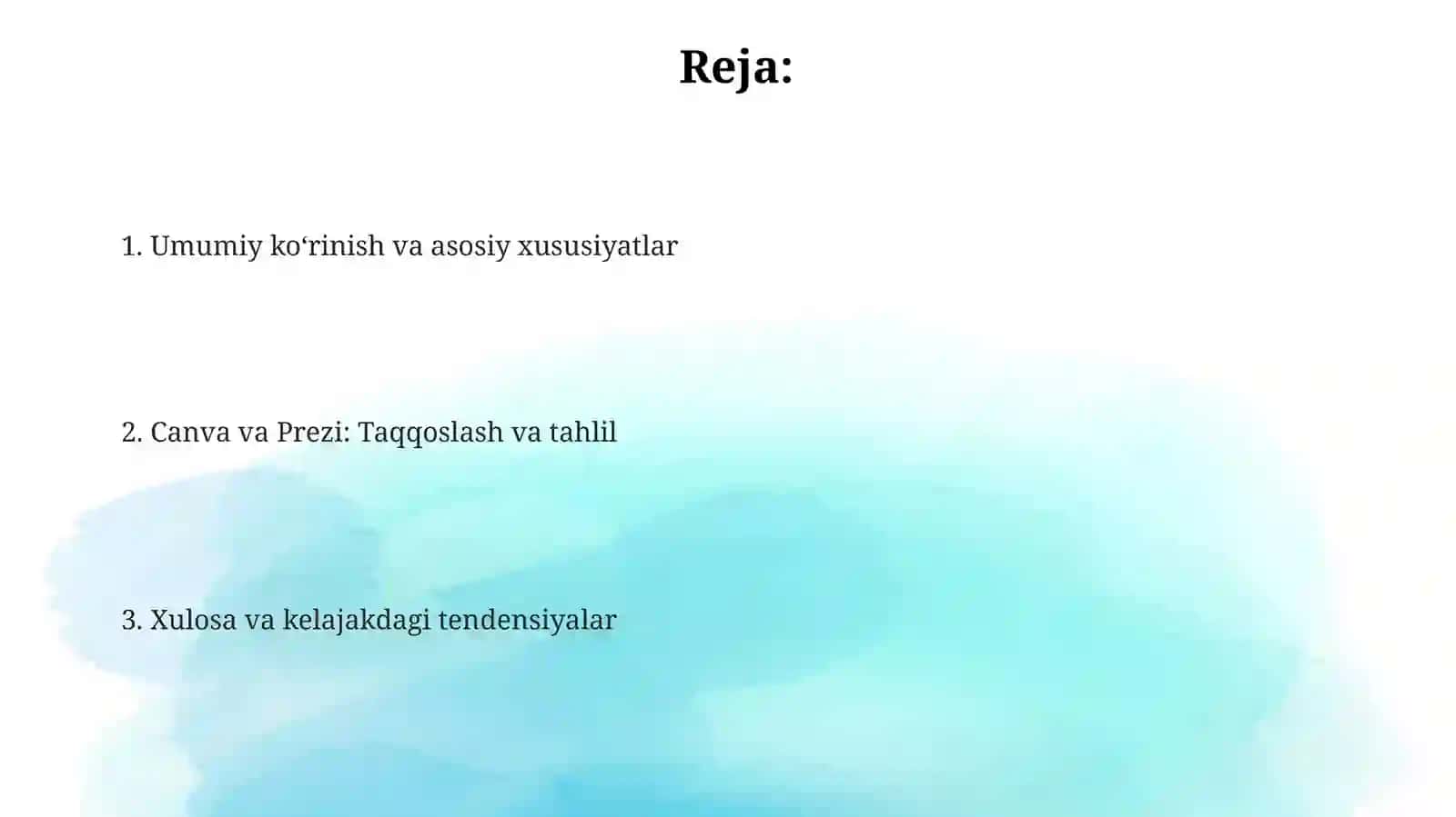 Canva,Prezi - onlayn platformalari 2