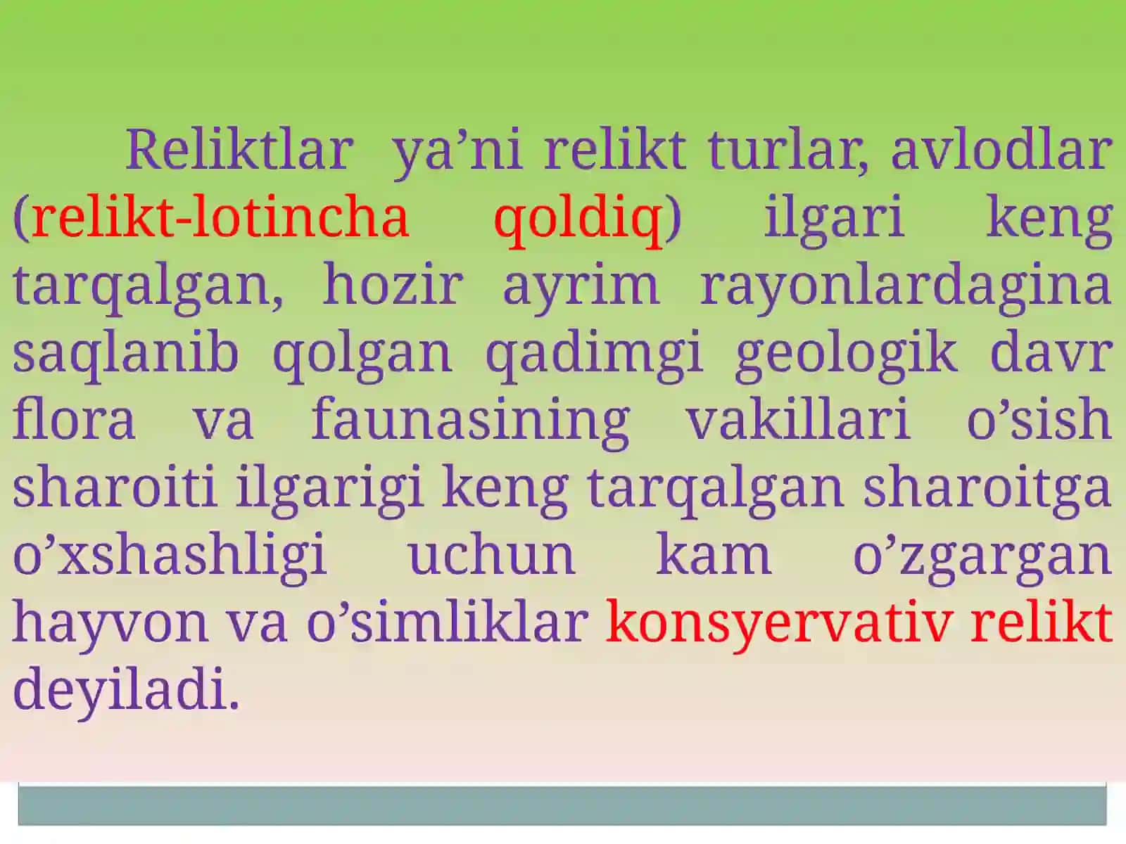 Areal tiplari va ularning xususiyatlari 2