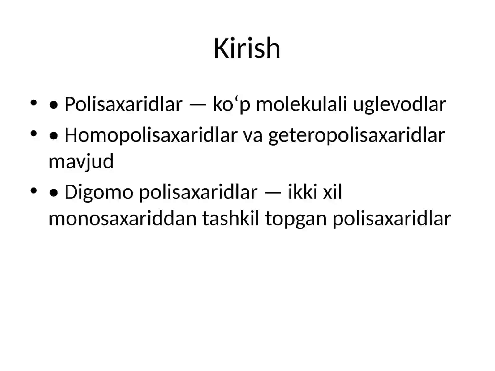 Digomo polisaxaridlar 2
