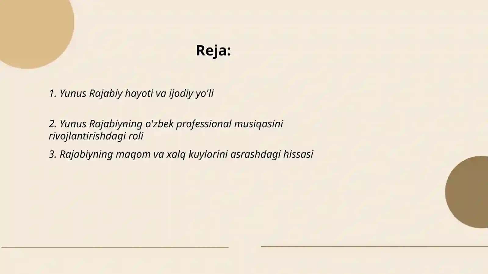 Yunus Rajabiyning o'zbek musiqa madaniyatida tutgan o'rni 2