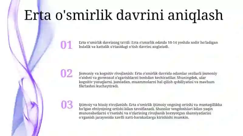 Ilk O'Smirinlik Darviga Umumiy Tavsifi 2