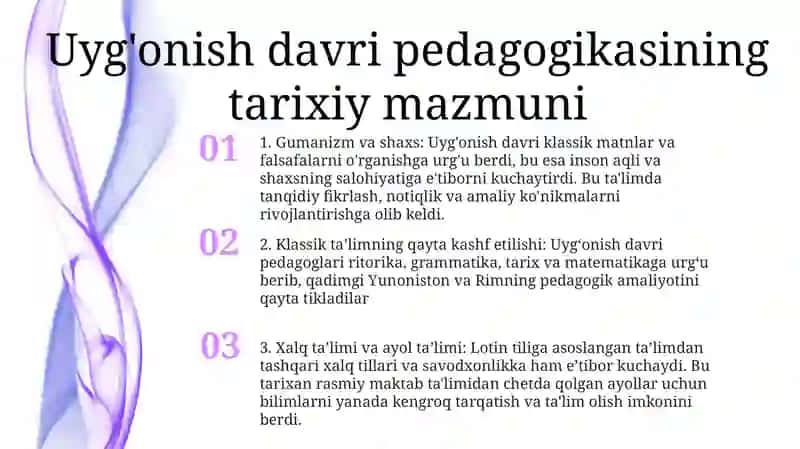 GʻArb UygʻOnish Davri Pedagogikasi Namoyondalarining Dodaktik GʻOyalari 2