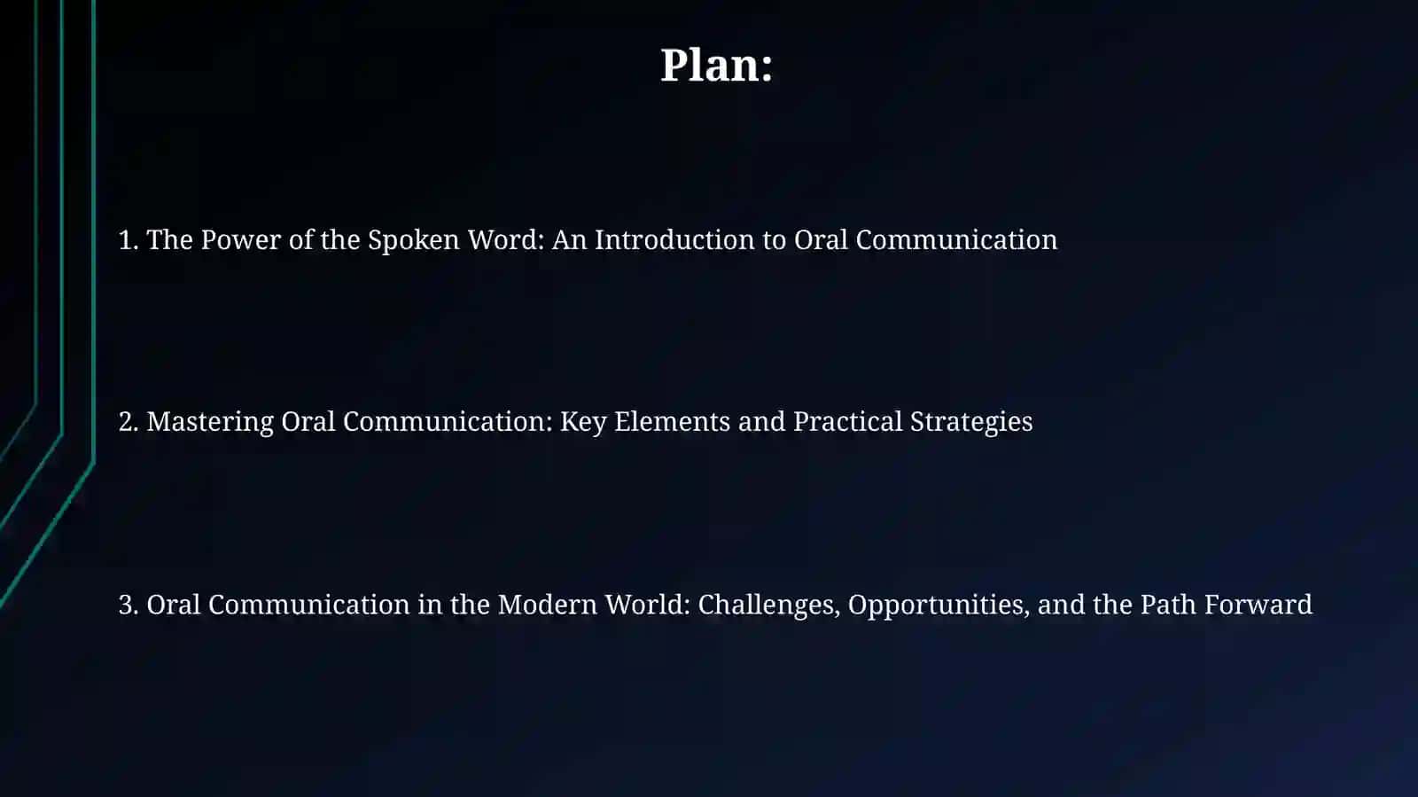 The Power of the Spoken Word: An Introduction to Oral Communication 2