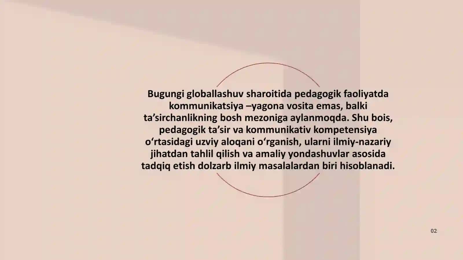 Pedagogik kreativ ta'sir ko'rsatish - kommunikativ qobilyatining asosiy usuli sifatida 2