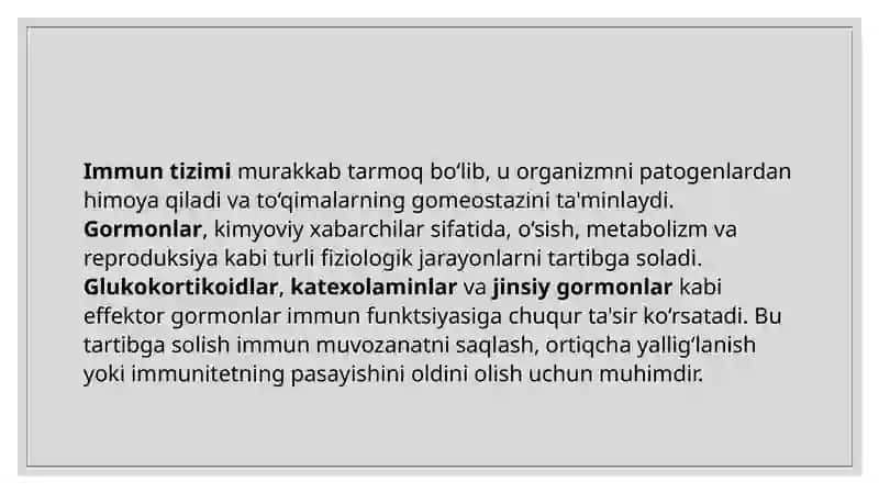 Effektorgarmonlariimmunitetnioshiruvchimoddalar 2