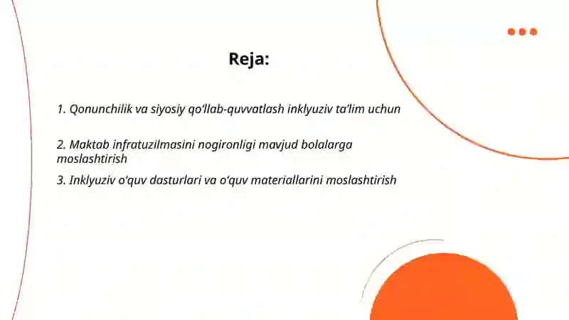 Imkoniyati cheklangan bolalarni samarali inklyuziv talim olishnining asosiy shartlari 2