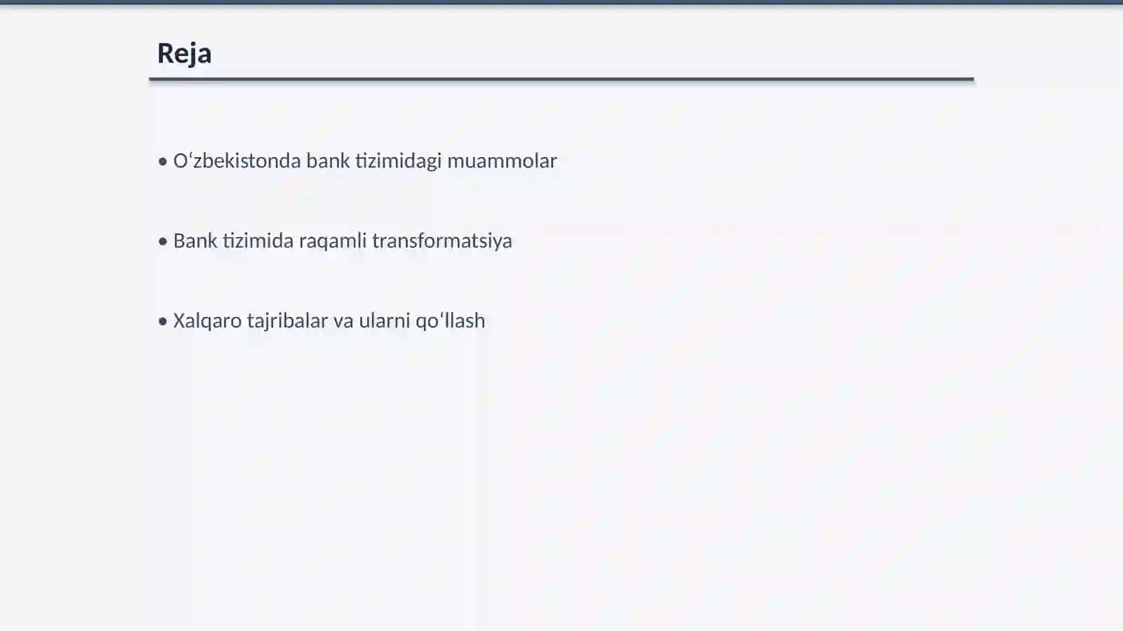 O‘zbekistonda bank tizimini takomillashtirish yo‘llari 2