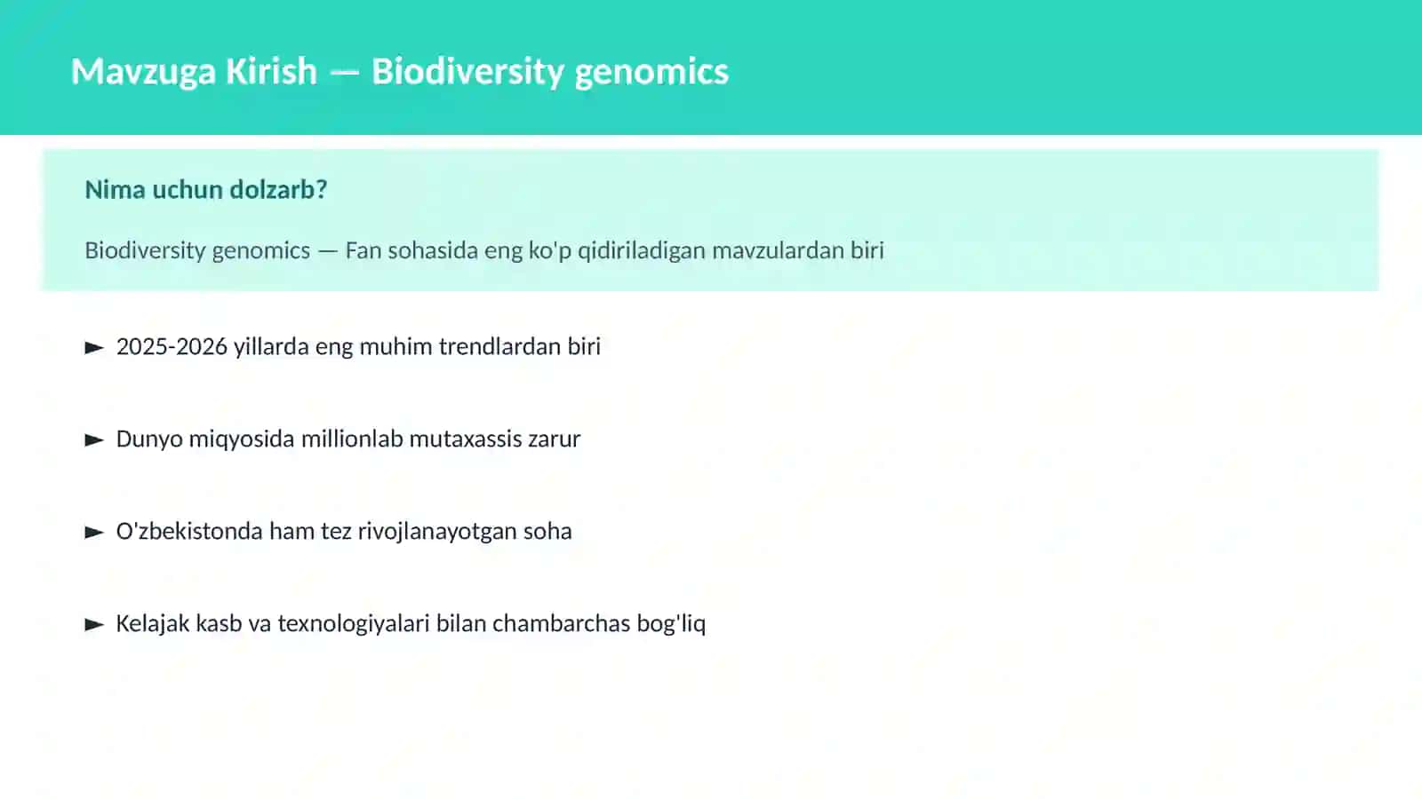 Biodiversity genomics 2