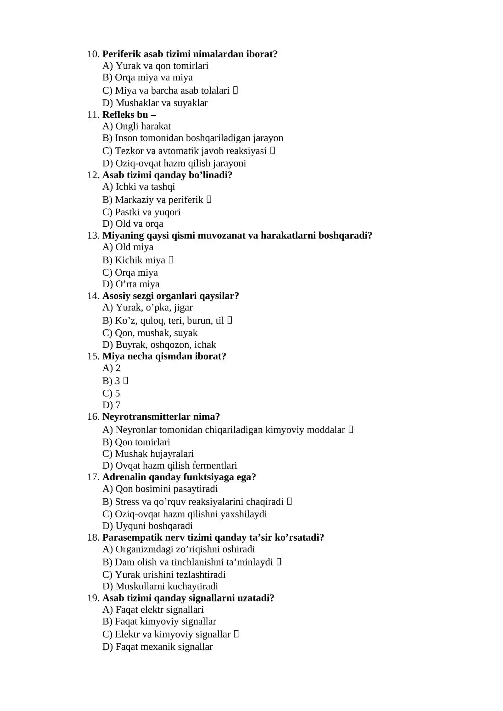 NERV TOLALARI FIZALOGIYASI. SINAPSLAR FIZALOGIYASI 2
