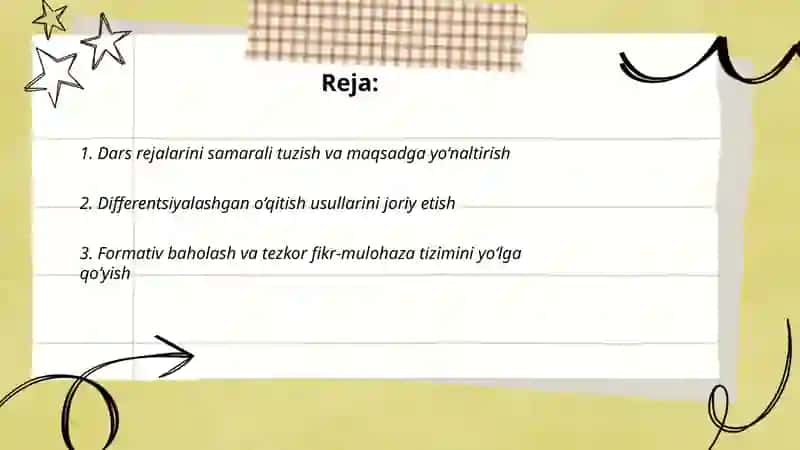 Sinf rahbarining uquv faoliyati samaradorligini oshirish yo'llari 2
