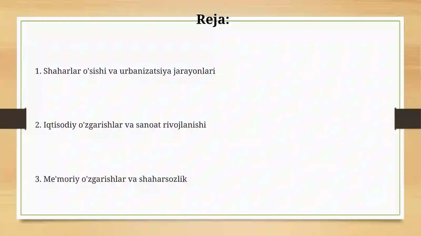 Mustaqillik yillarida O‘zbekistonda shaharlar va ularning tuzilishi 2