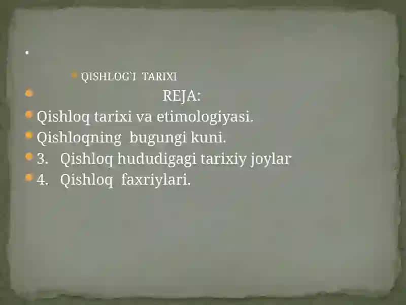 Mening qishlog’im 2