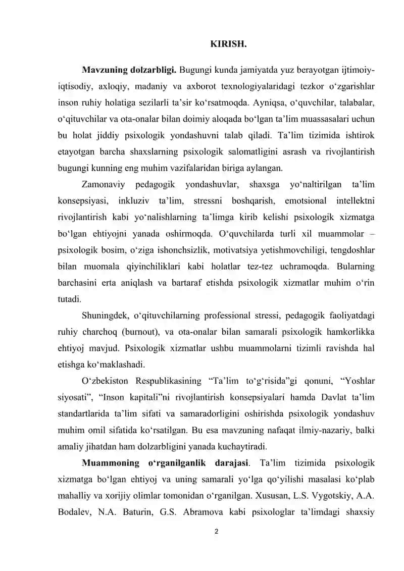 Ta’lim tashkilotlarida psixologik xizmatning ahamiyati 2