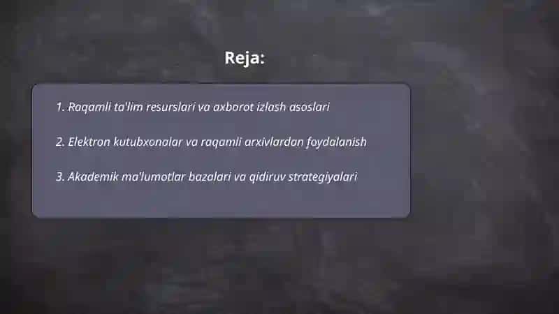 Raqamli ta'lim resurslari 2