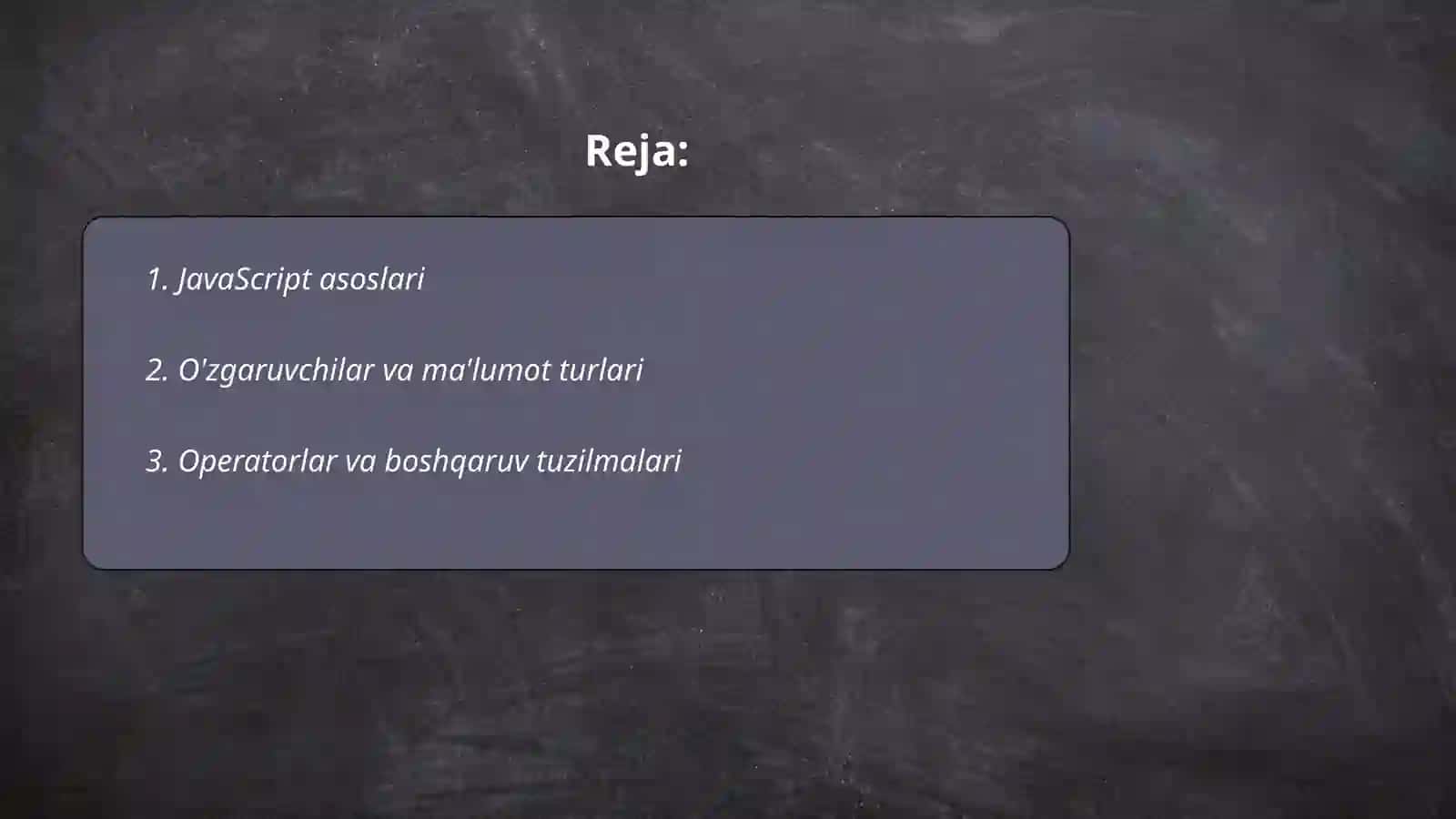 JavaScript asoslari 2