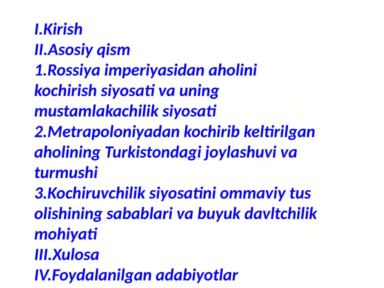 Rossiya imperiyasidan Turkistonga kochirilganlar 2