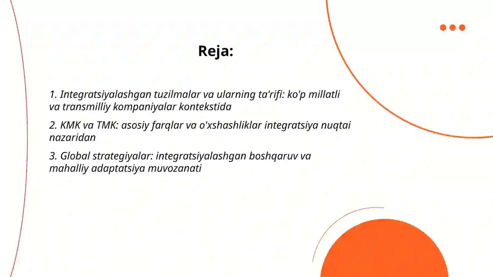 Xalqaro biznesda ingegrallashgan tuzilmalar: ko'p millatli va transmilliy kompaniyalar 2