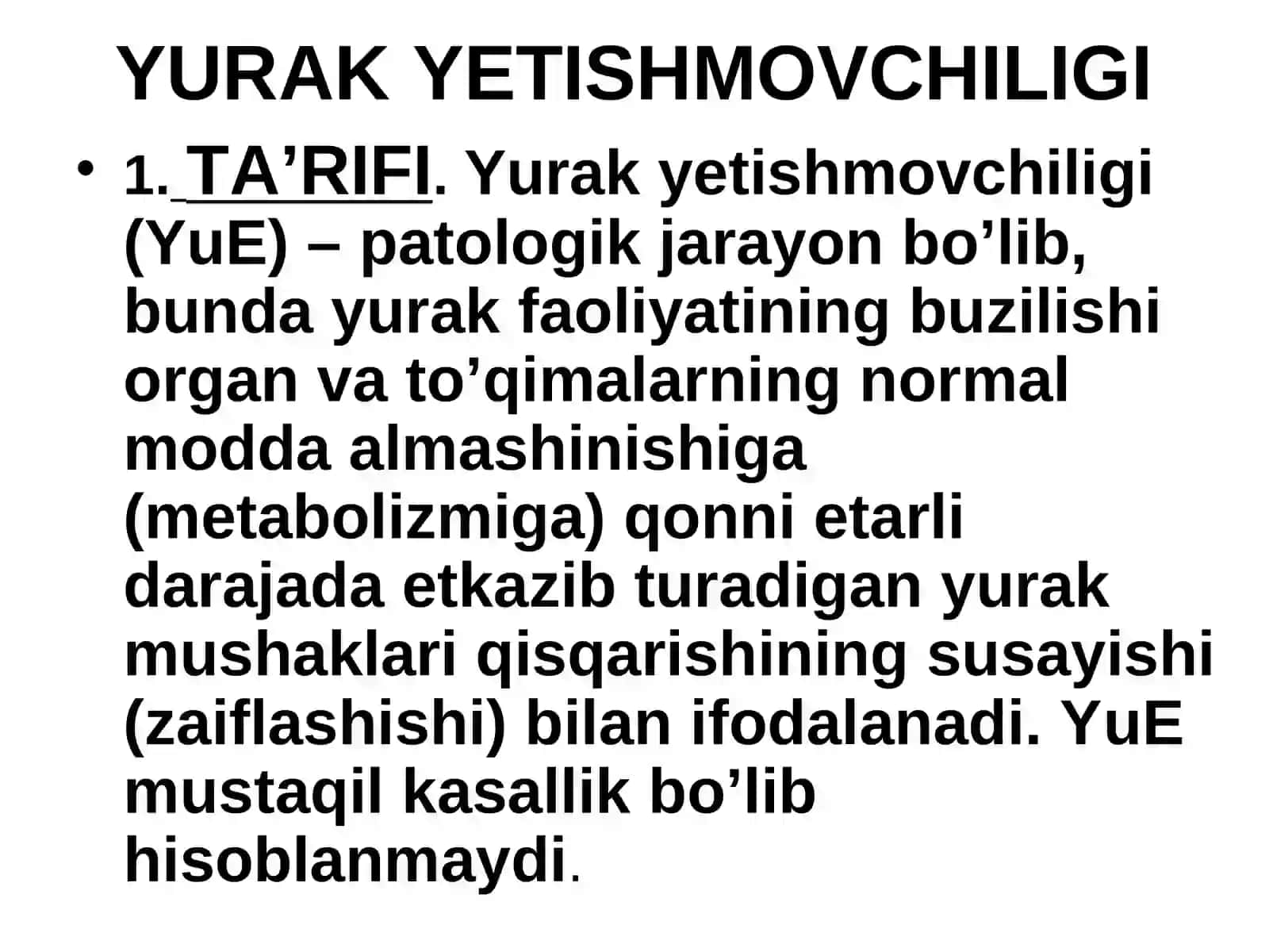 YURAKYETISHMOVCHILIGI 2