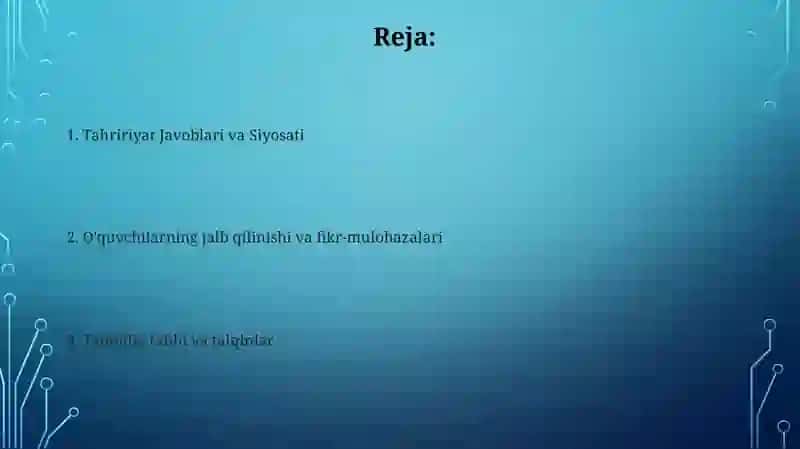 "Yoshlik" jurnalidagi yangi asarlarga munosabat bildirish 2