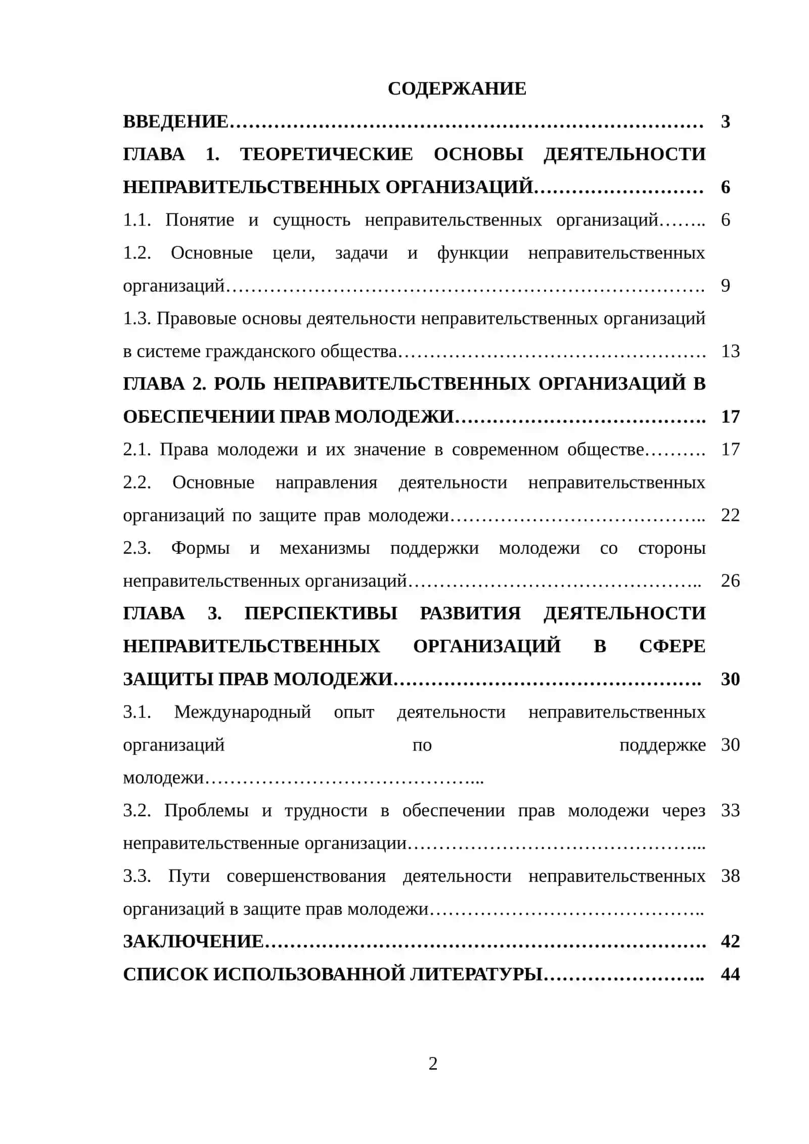 Роль неправительственных организаций в обеспечении прав молодежи 2