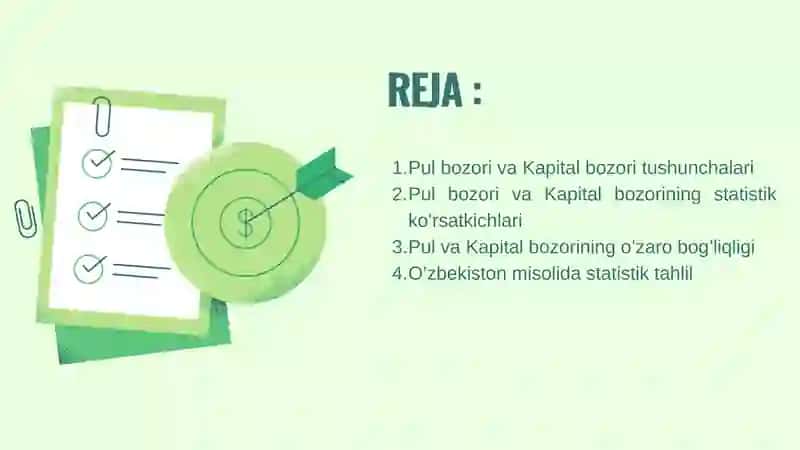 PUL VA KAPITAL BOZORINING STATISTIK KO’RSATKICHLARI 2