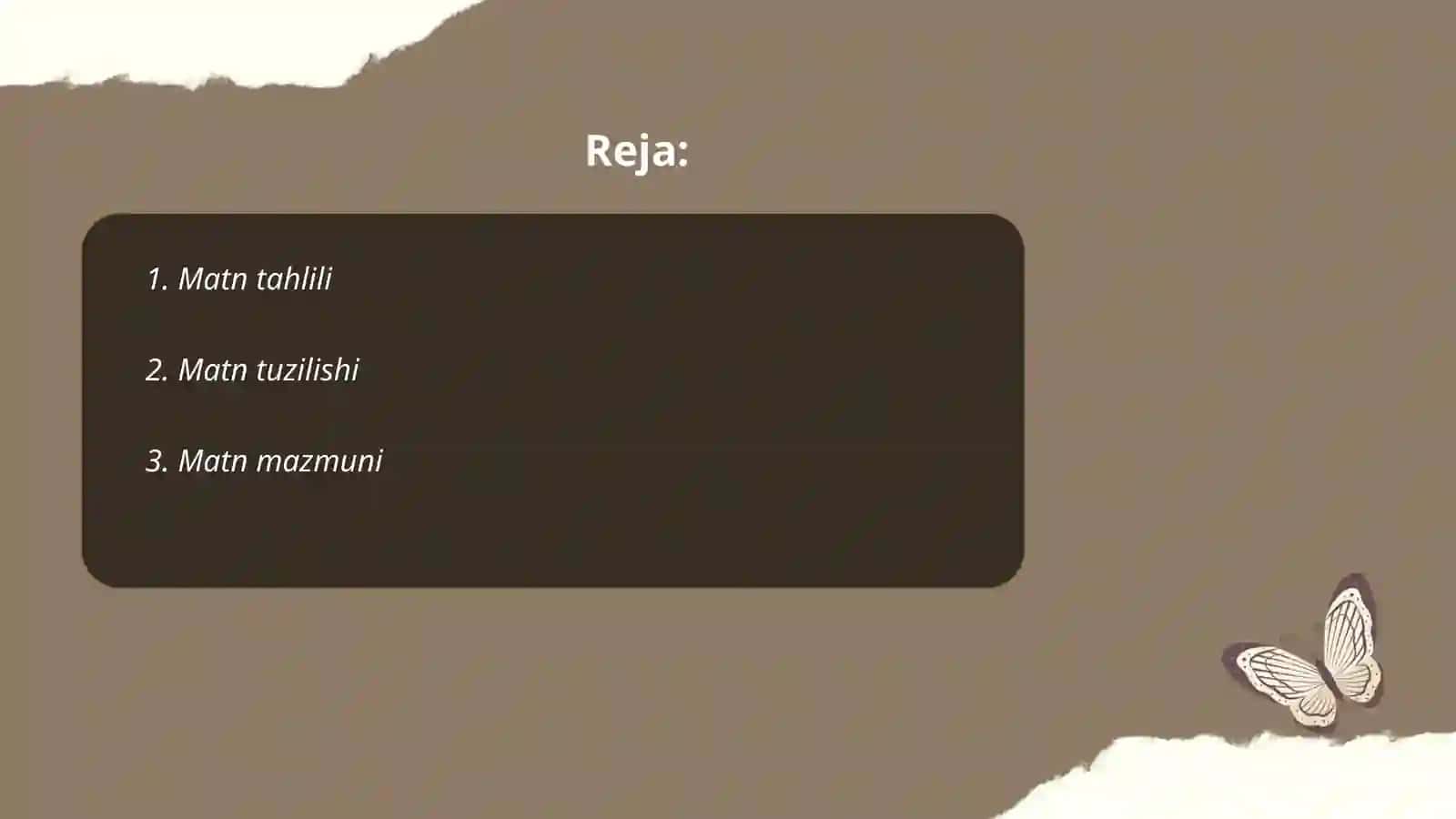 Matn tiplari 2