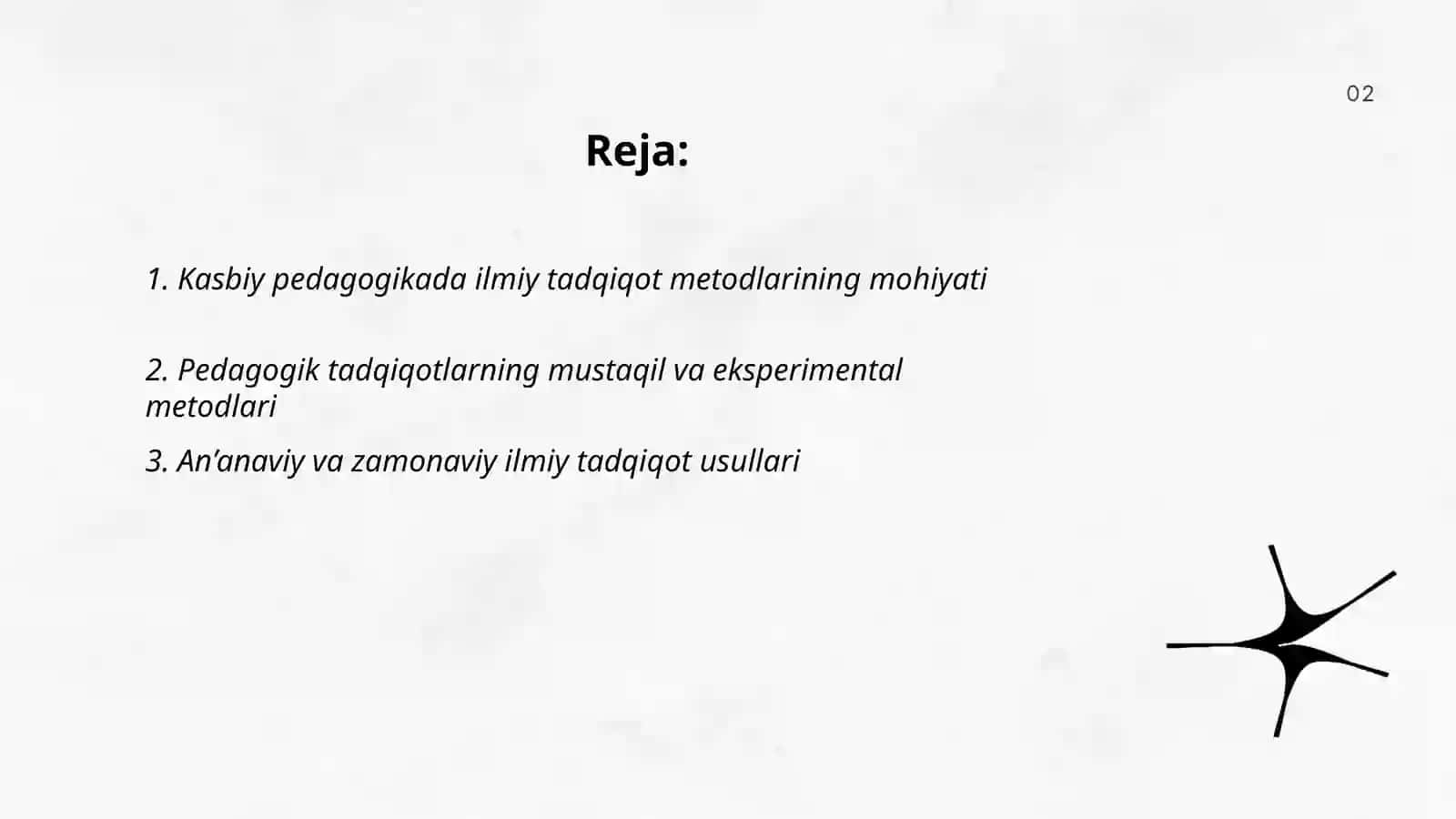 Kasbiy pedagogikaning ilmiy tadqiqot metodlari 2
