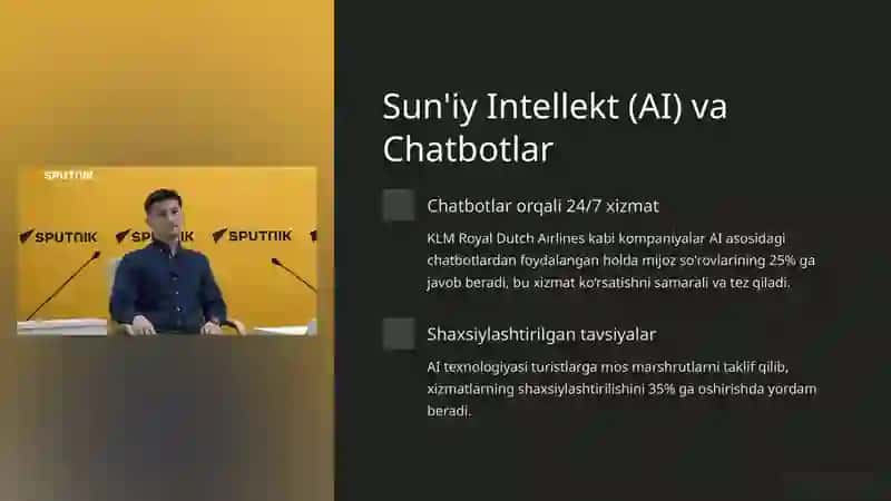 Turizm Sanoatida Raqamli Texnologiyalarning Global Tendentsiyalari 2